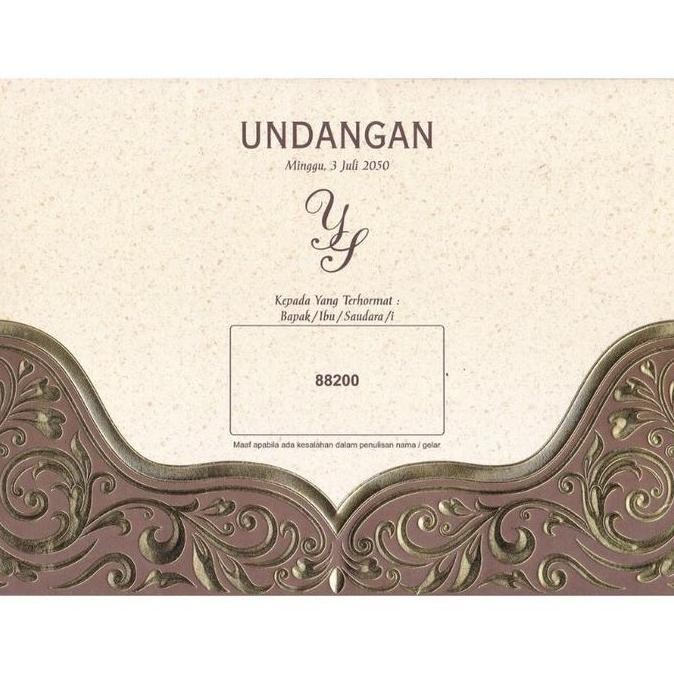 Undangan Blangko kosong ERBA 88200 isi 100 Lembar