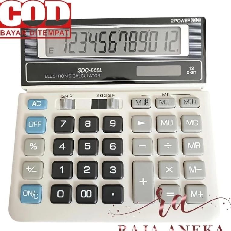 

Calculator SDC-868L - Kalkulator Desktop Meja Kantor SDC 868L 868 Nugi