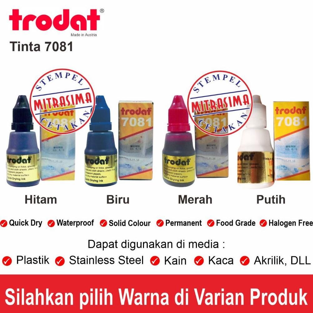 

Trodat 7081 ( Tinta stempel Permium Permanen ) Nugi