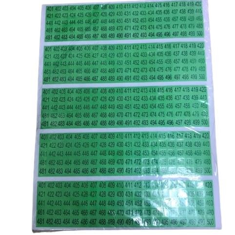 

Sticker Angka Warna / Stiker Numbering 1-500 Nugi