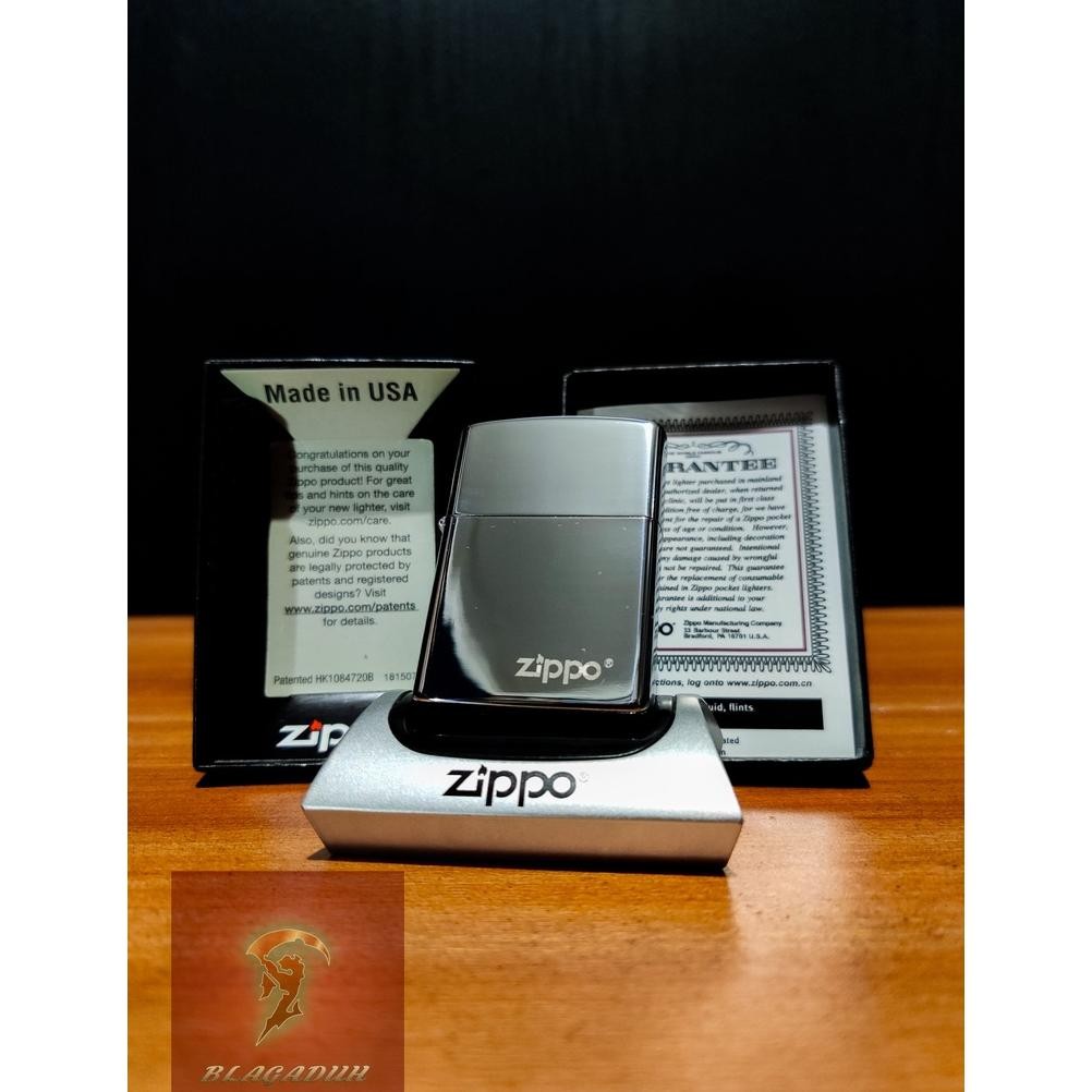ZIPPO ORIGINAL SILVER CHROME TITLE ZIPPO 317Z I MADE IN USA Nugi