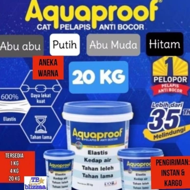 Aquaproof Wateroofing Aquaproof 20kg Aquaproof Pel 20kg Aquaproof Elastex Pail 20kg Aneka Warna Nugi