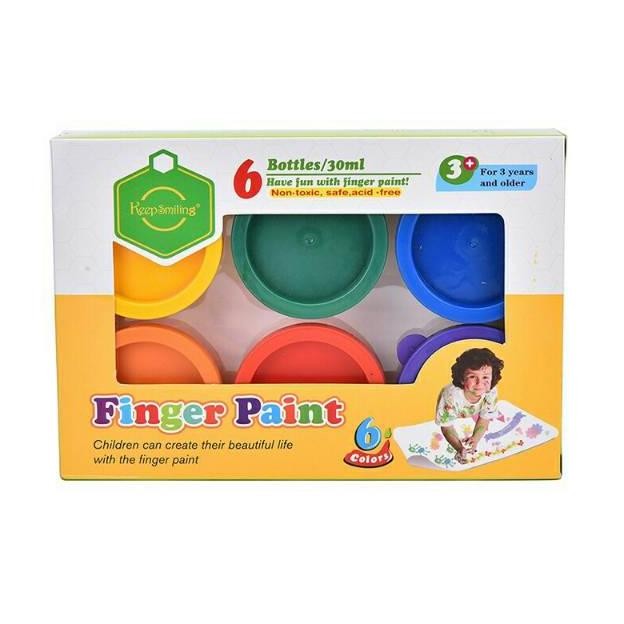 

Mainan Anak Cat Lukis : Washable Finger Paint Isi 6 x 30ml Nugi