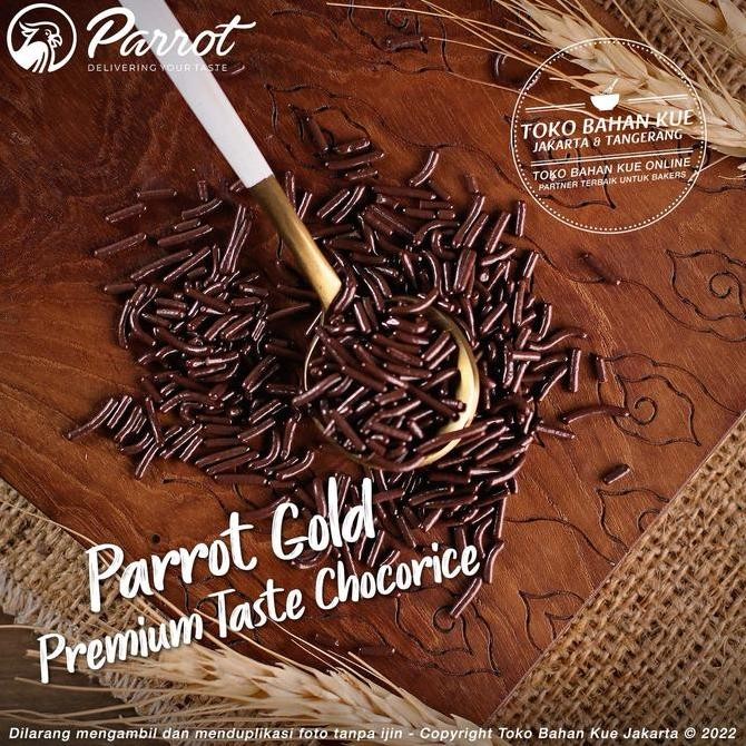 

Parrot Meises Gold 1Kg Cokelat Mesis Premium Chocorice Coklat Meses Topping