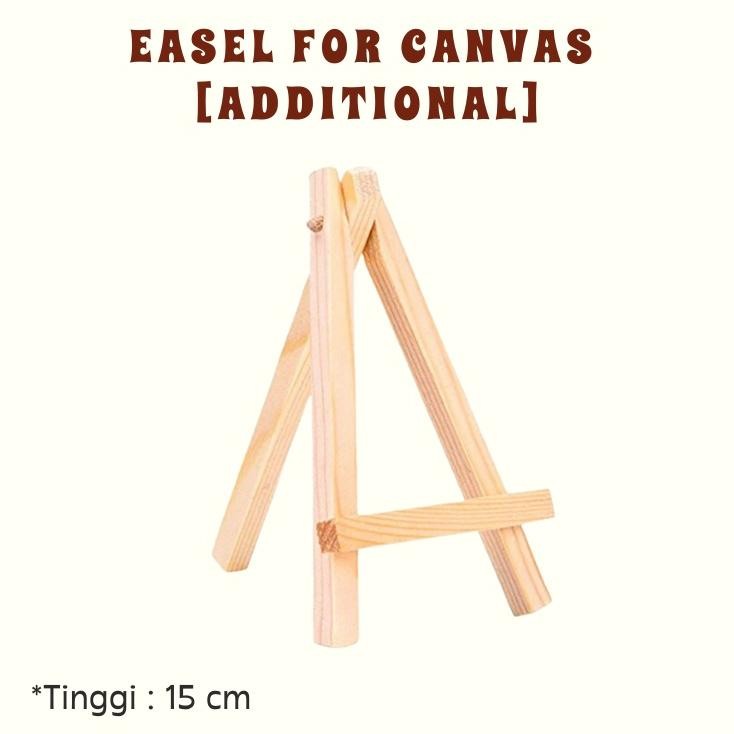 

Wooden Easel 15 cm | Additional For Hand Painting Kit Canvas | Stand Canvas Nugi