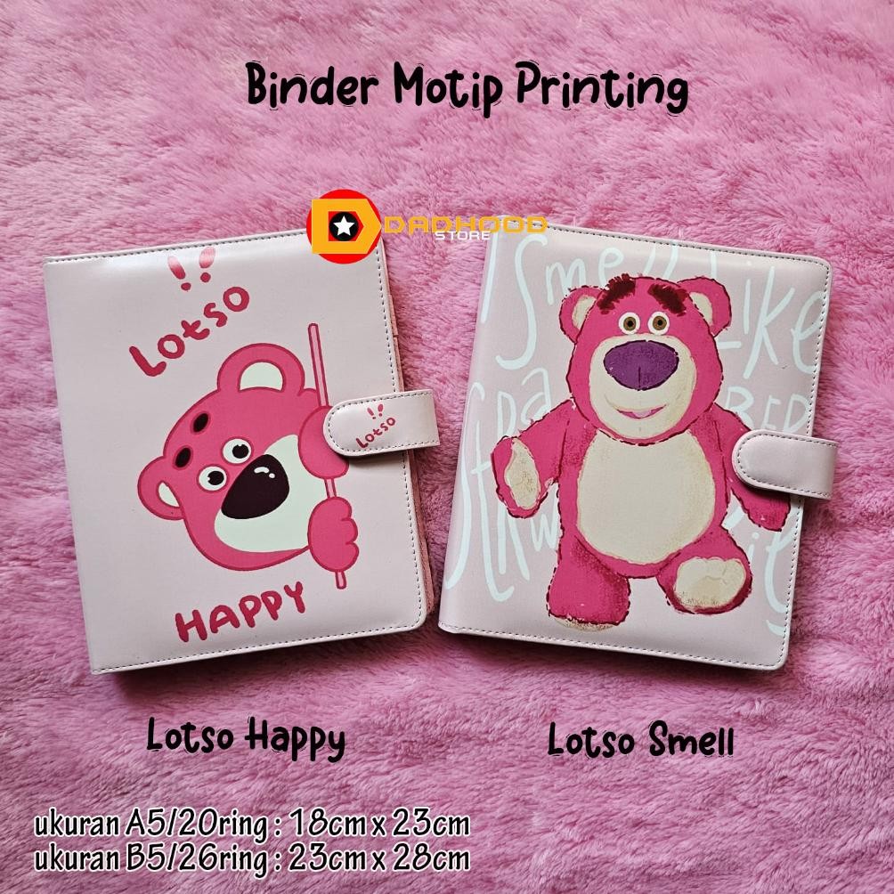 

Binder Printing Motip Lotso, tersedia ukuran A5 20 holes & B5 26 holes Nugi