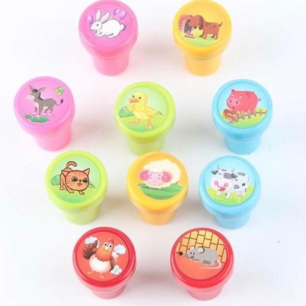 

Stempel hewan farm, stamp anak murah, mainan edukasi Nugi