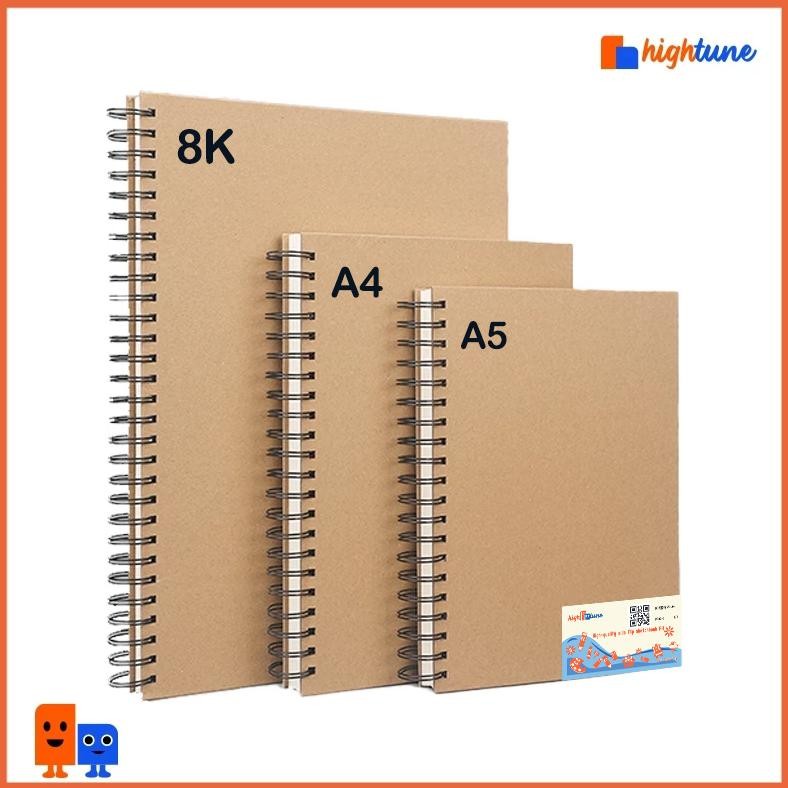 

Hightune Sketch Book A5/A4/8K/16K Sketchbook Drawing Book 30 Lembar Spiral Sketchbook Tebal Nugi