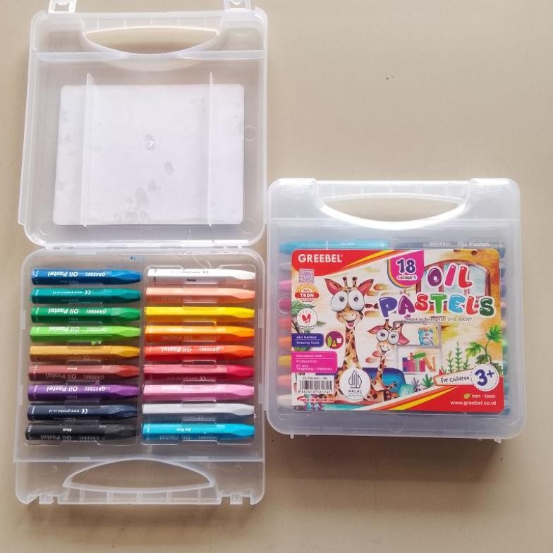 

Crayon Oil Pastel Greebel 18 Warna ( Set ) [ Original ] Nugi