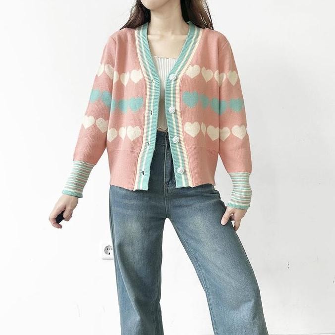 Her Goods Store AB874 Korean Outer/Outerwear/Cardigan/Kardigan MS