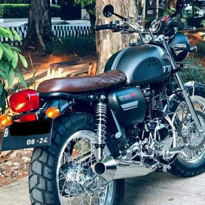 (Termurah) Jok Kawasaki W175 Scrambler Tipis Slim Seat Bestseller