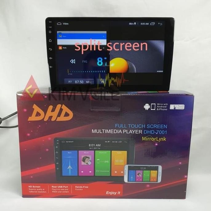 Head Unit Android DHD 9 Inch 7 Double Din Tape TV Mobil GPS Youtube