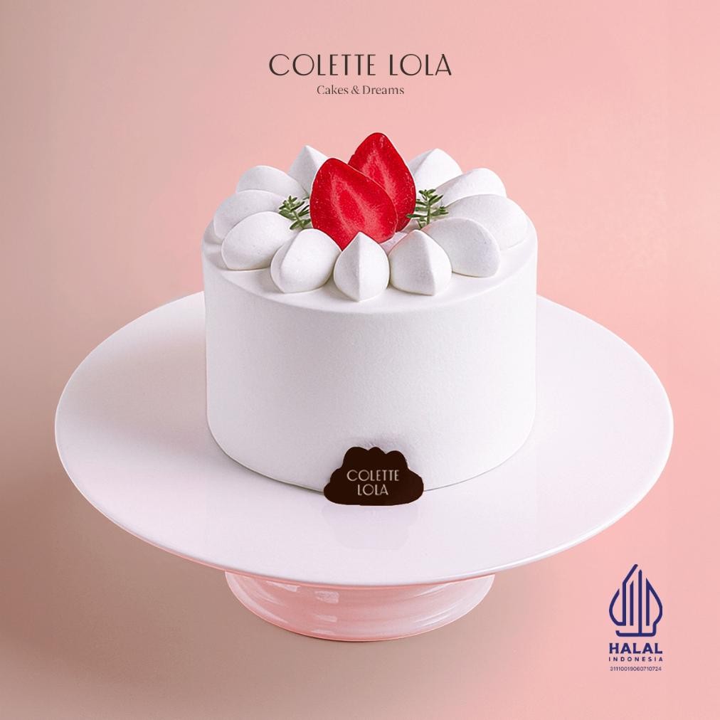 

NO_MORE Kue/ Cake Colette Lola Earl Grey Berry Shortcake - Round 10cm