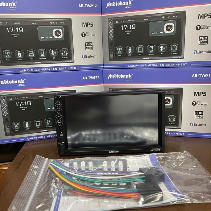 Headunit Deckless AUDIOBANK AB-TV6912 7 Inch Mobil Universal