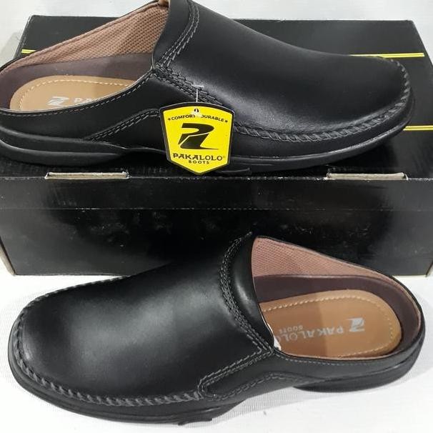 Sepatu Sandal Slop Pria Kulit Pakalolo 868