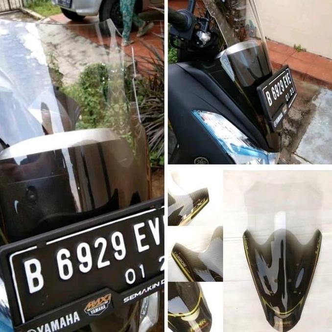 WINDSHIELD KARBON LEXI AKSESORIS LEXI LENGKAP MURAH