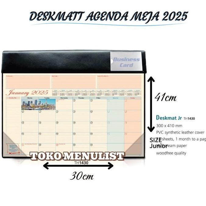 

Tersedia Deskmatt Agenda Meja 2024 Original Kalender Harian Stylish Office