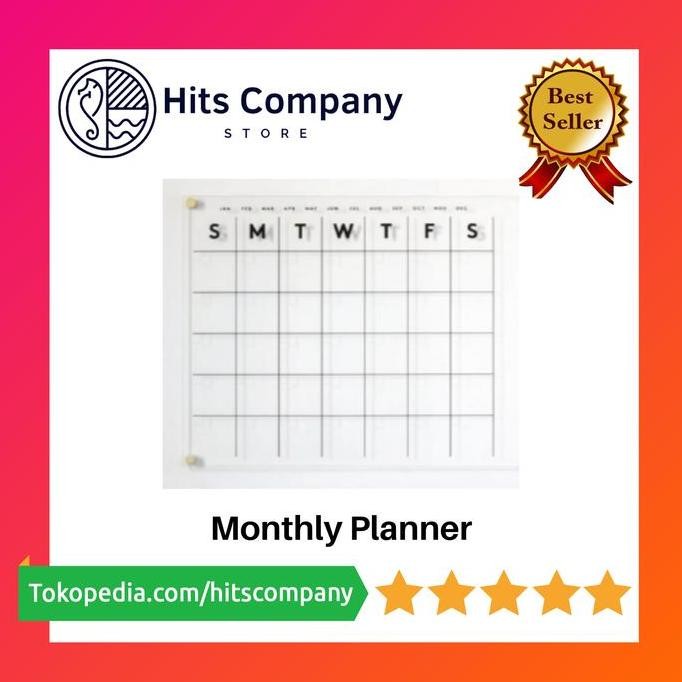 

Tersedia Acrylic Monthly Planner Akrilik Terbaik Untuk Jadwal Rumah & Kantor