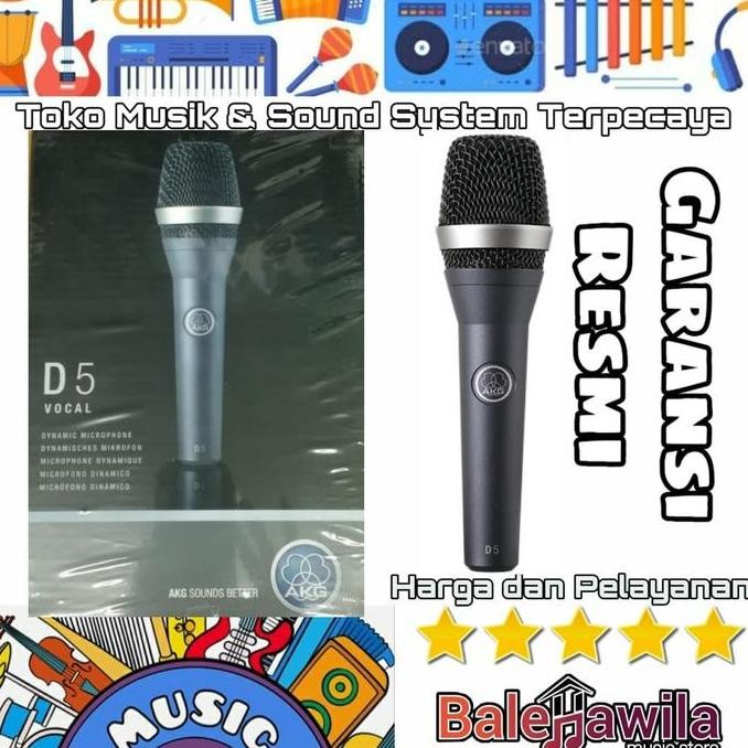 Dynamic Mic Cable Microphone Kabel Akg D5 D 5 Ori Garansi By Harman