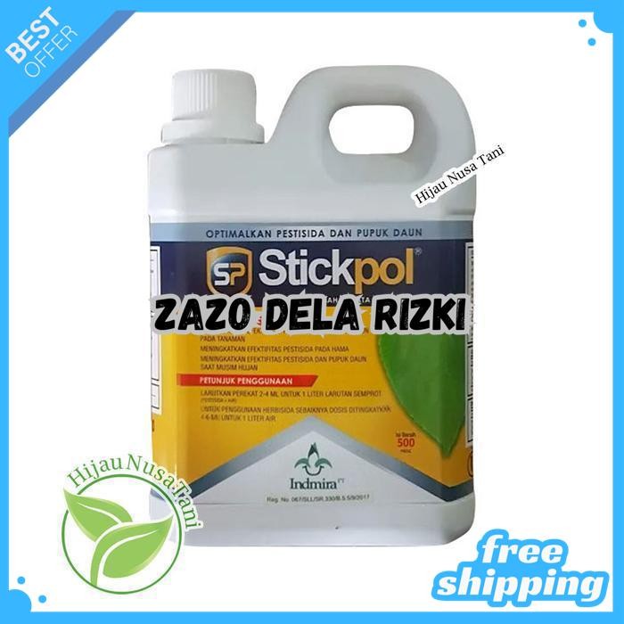 STICKPOL 500 ML - PEREKAT PENEMBUS INSEKTISIDA PESTISIDA DAN PUPUK BY ZAZODELARIZKI