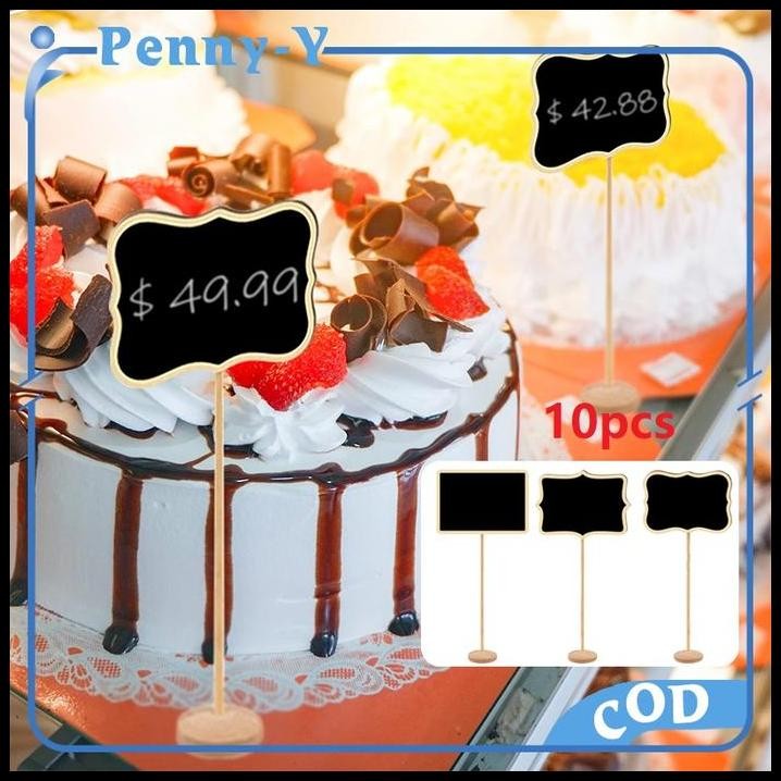 

10pcs Mini Chalkboard Papan Tulis Mini Black board Mini Stand Board