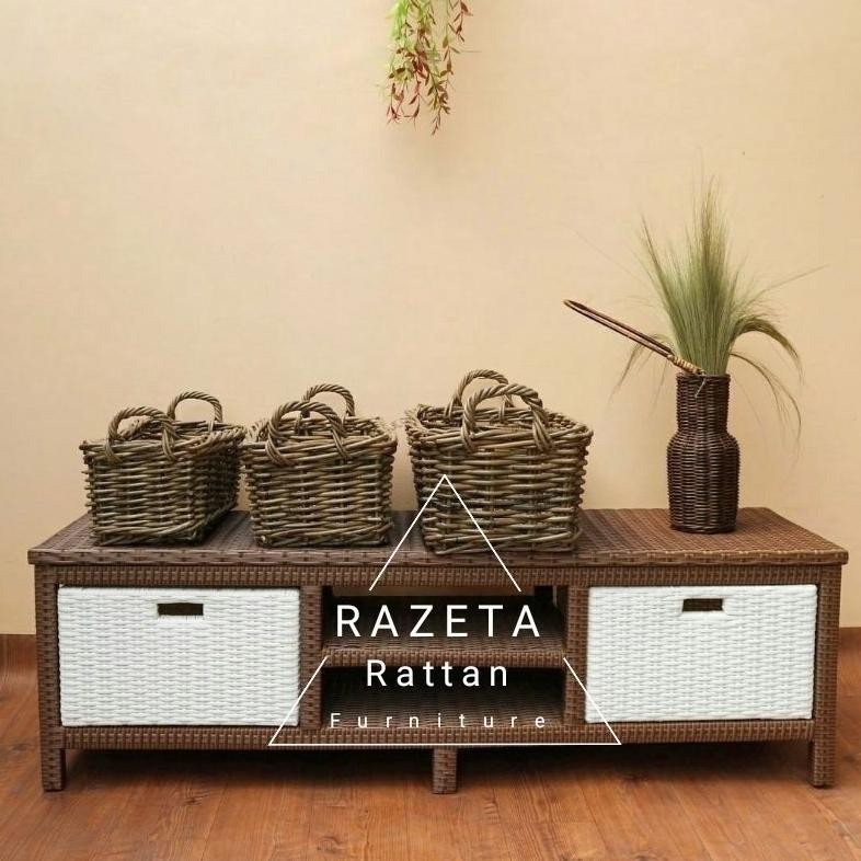 Razeta Laci 2 DVD 100x30x30 Meja TV Minimalis modern Terbaru Murah / Meja TV / Buffet TV / Tempat TV