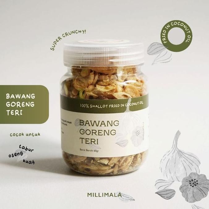 

Diskon! Bawang Goreng Teri Premium by Millimala - Gurih & Unik