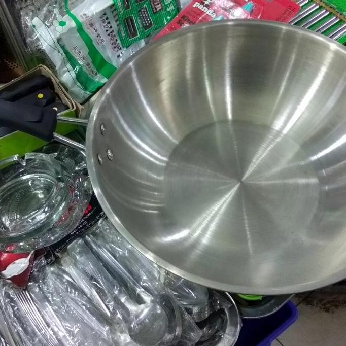 wok pan 30 cm stainless steel 304