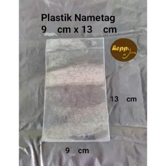 

!!!!!!] Plastik Nametag 9 cm x 13 cm ID Card Name Tag