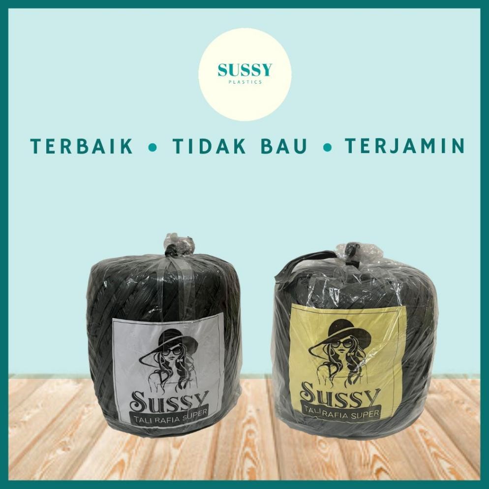 

Rd1- Tali Rafia/Tali Plastik Hitam 600 Gr 900 Gr Tebal Kuat