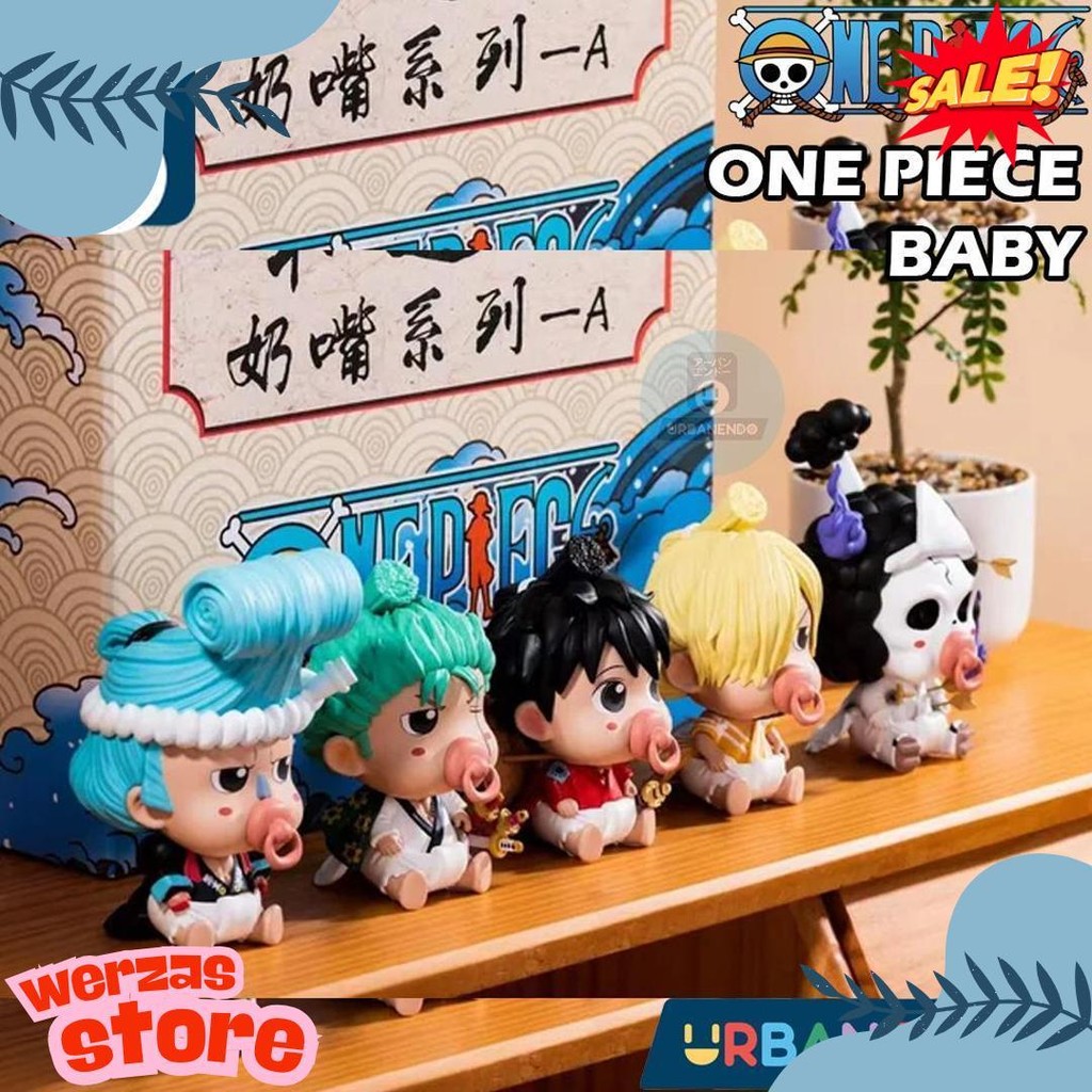 Action Figure Mini Baby One Piece Baby Luffy Zoro Sanji Brook Franky Diskon