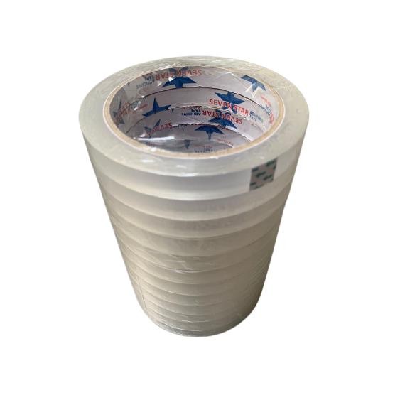 

Rd1- Isolasi Lakban Perekat Sevenstar Seven Star Solasi Selotip Bening Coklat 1 Roll 12Mm 24Mm 48Mm