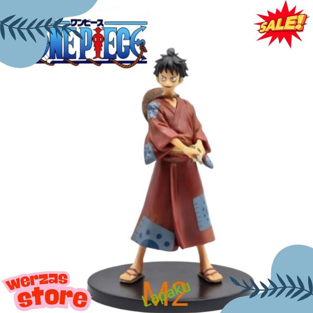 Action Figure Luffy Zoro One Piece Wano Kimono Diskon
