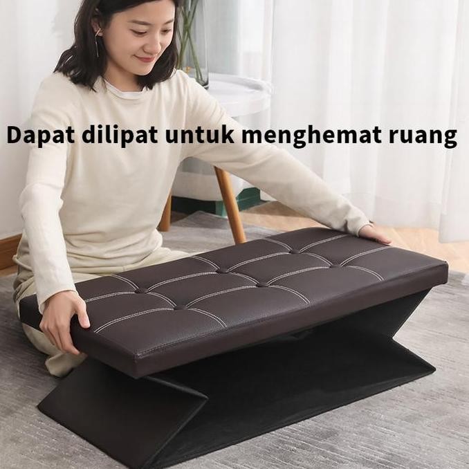 Keranjang Serbaguna Sofa Storage Box  Kursi Box Penyimpanan Dapat Dilipat Kursi Organizer Box Sofa K