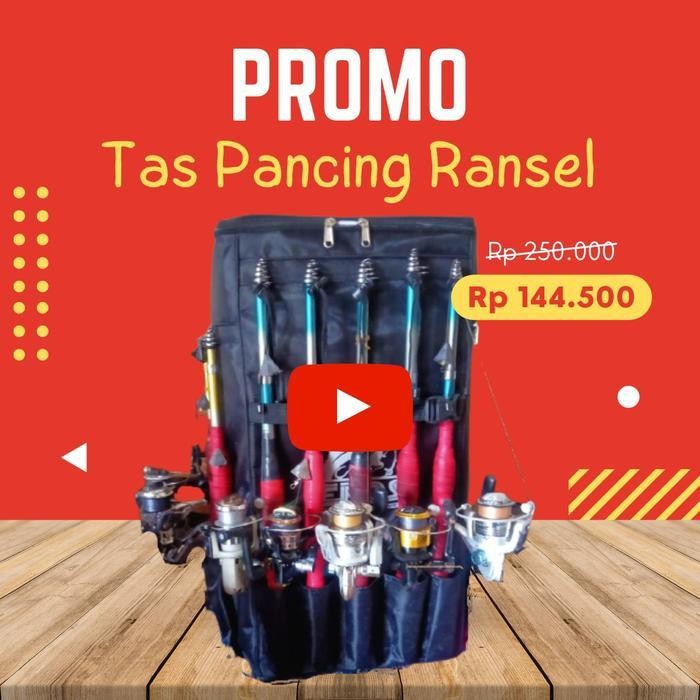 SO Tas Pancing Medium Ransel Wadukan Murah Hiking Camping Naik Gunung COD
