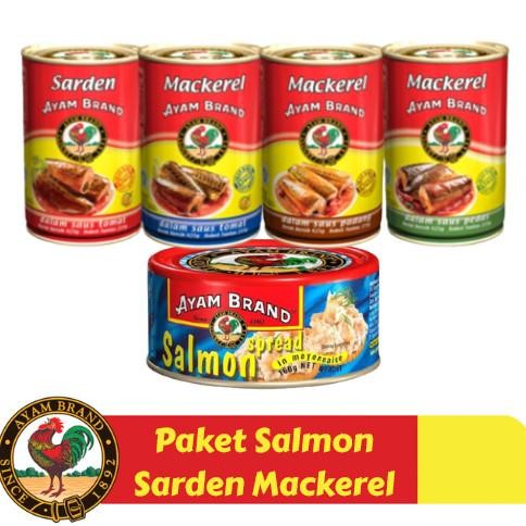 

NO_MORE Ayam Brand - Paket Ikan Salmon Sarden Mackerel Kaleng