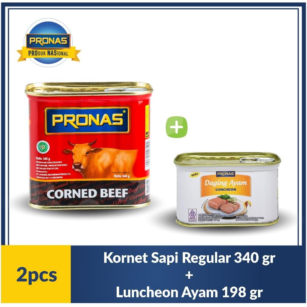 

NO_MORE Pronas Kornet Sapi 340 g dan Luncheon Ayam 198 g bundling 2 pcs