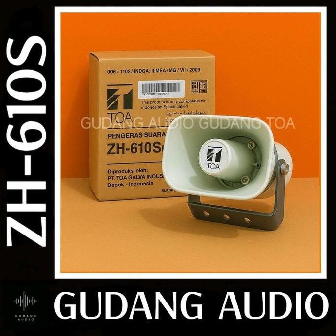 Toa Horn Corong Speaker Ukuran Kecil Zh-610S Zh-610 S 1 Watt Original Garansi Resmi