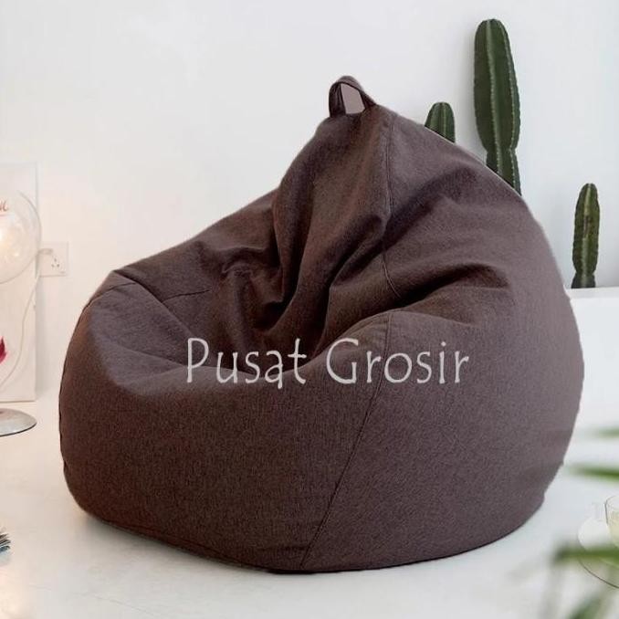 Bean Bag Sofa Katun COVER ONLY / COVER BeanBag Pumpkin Size JUMBO