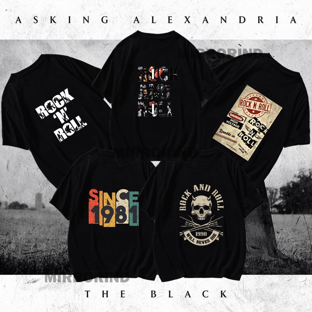 Promo Kaos Rock N Roll Kaos Musik Rock Baju Rock N Roll Kaos Pria Distro