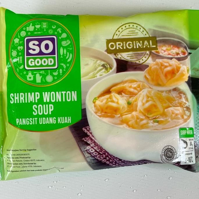 

So Good Shrimp Wonton Soup Pangsit Udang Kuah
