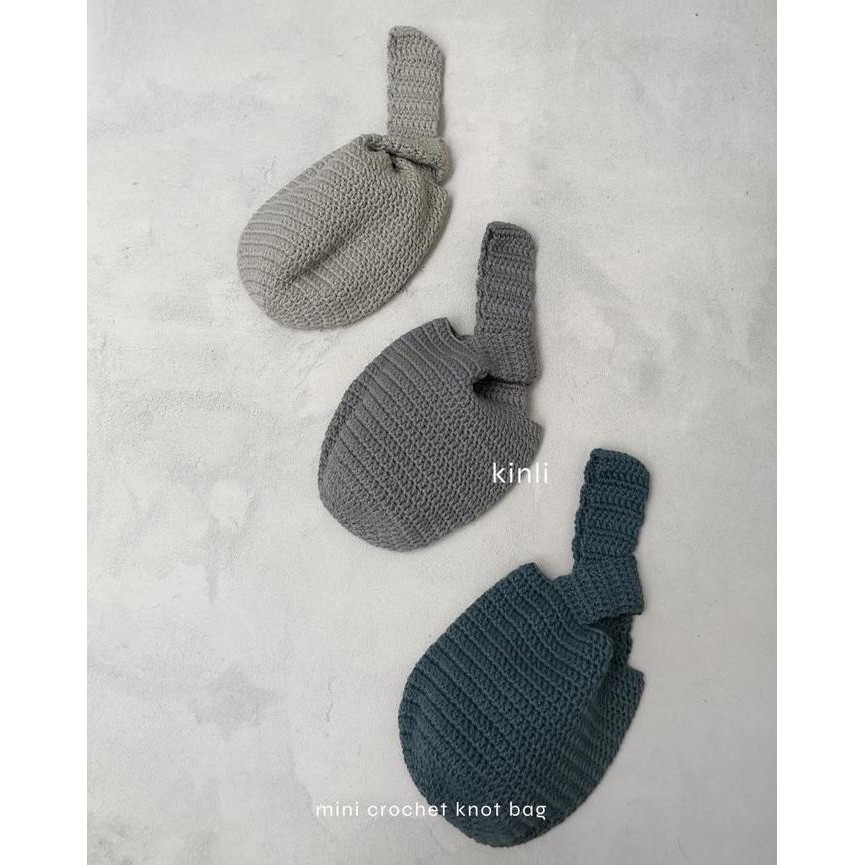Mini Japanese Crochet Knot Bag Handmade Tas Rajut Amigurumi