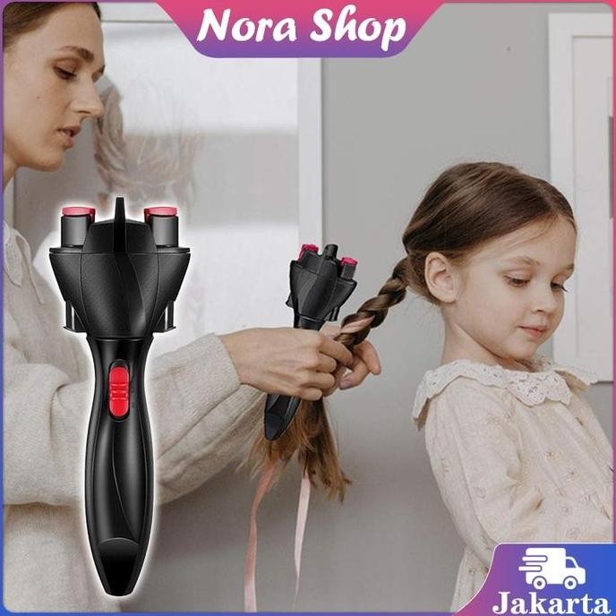Mesin Kepang Rambut Elektrik Otomatis Alat Kepang Penata Rambut Hair Braiding Machine