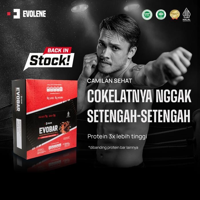 

Evolene - Evobar Coklat Tinggi Serat + Tinggi Protein
