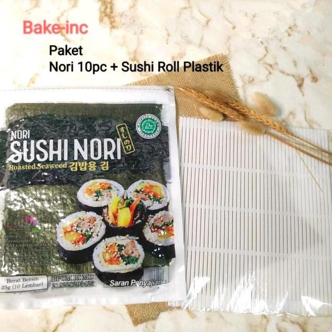 

Produk Baru!! [Bake-inc] Sushi Nori Rumput Laut 10 Lembar + Roll Plastik - Set Praktis Sushi