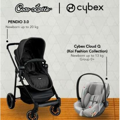 Cocolatte | Cybex Pendio 3.0 Stroller || Cloud Q Koi Infant Carrier