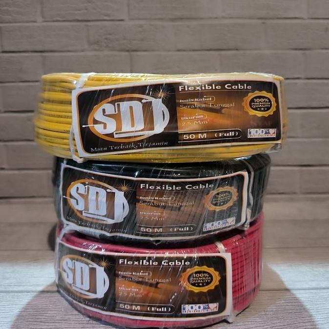 Kabel Nyaf 2,5Mm Serabut 50Meter Kabel Tunggal Serabut