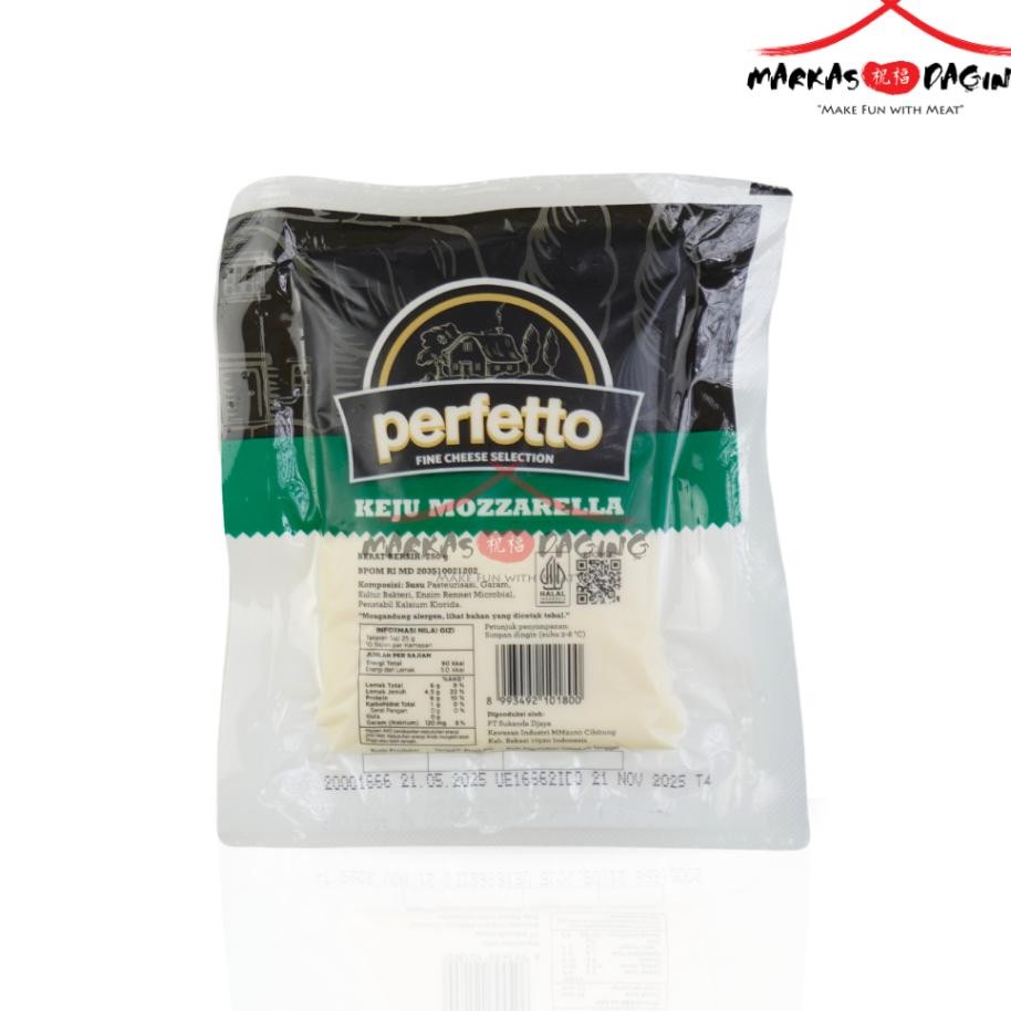 

Perfetto Keju Mozzarella 250G Mozarella Cheese Markasdaging