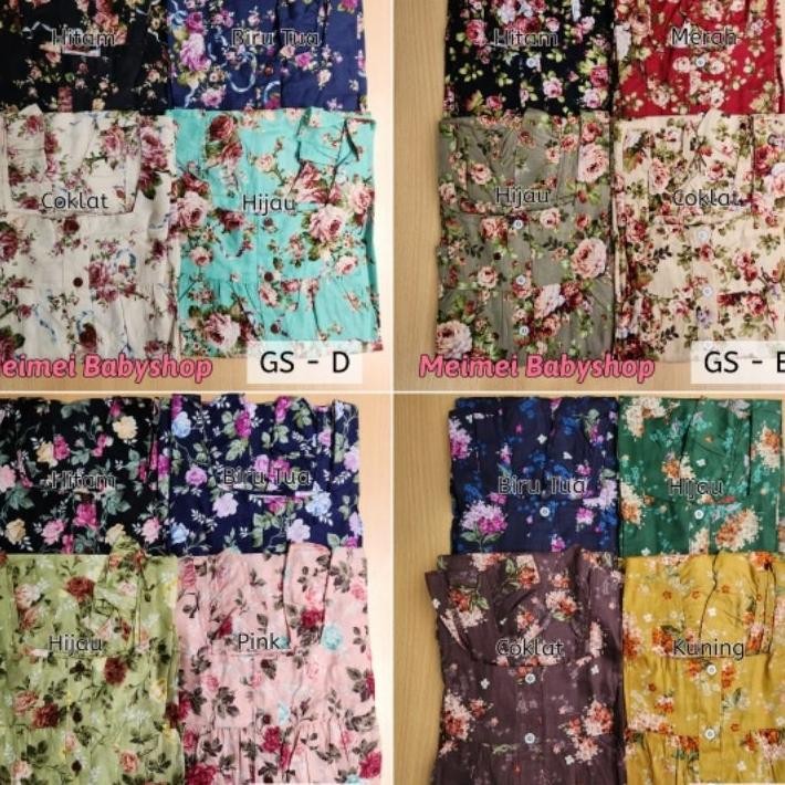 Daster Katun Sabata Geber Pretty Girl Daster Busui Bumil Baju Tidur Wanita