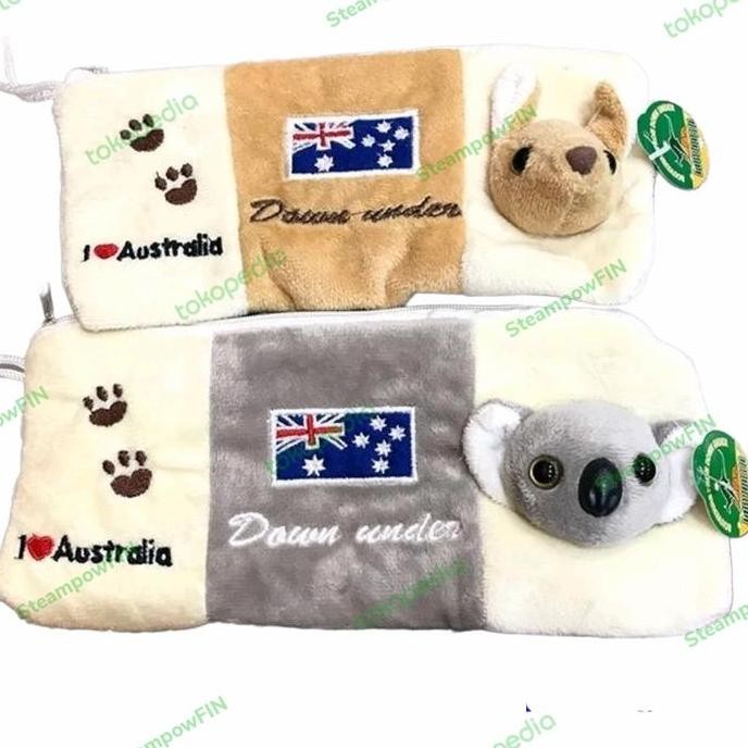 

Australia Souvenir Pencil Case Makeu Pouch Kanguru Koala Tempat Pensil HS